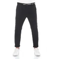 riverso Chinohose Herren Stoffhose RIVMalte Slim Fit Stretch Freizeithose mit Gürtel