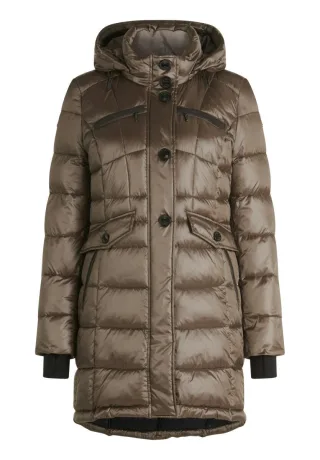 Gil Bret - Steppjacke mit Kapuze braun - Gr. - 44