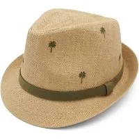 MAXIMO Strohhut KIDS BOY-Trilby Palmen Futter (1-St)
