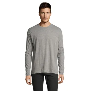 SOLS - "Imperial" T-Shirt für Herren Langärmlig (Grau meliert)