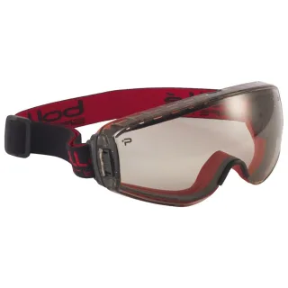 Bollé Pilot Firefighter Feuerwehr Vollsichtschutzbrille , Farbe:schwarz/rot