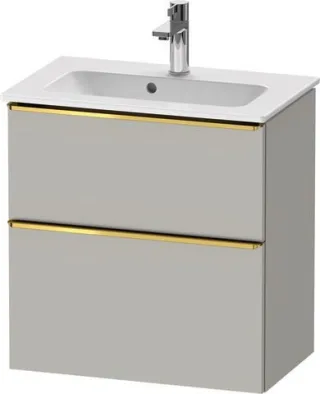 Duravit D-Neo Waschtischunterbau wandhängend Betongrau Matt 610x372x625 mm - DE4368034070000 DE4368034070000