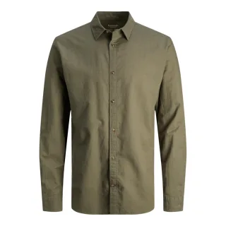 Jack & Jones Linnen Shirt Grun