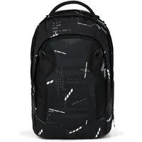 Satch Schulranzen Schulrucksack MATCH PLUS Ninja Matrix (1 Stück), Schulranzen, ergonomisch, 30 + 5 Liter, 4 Fächer