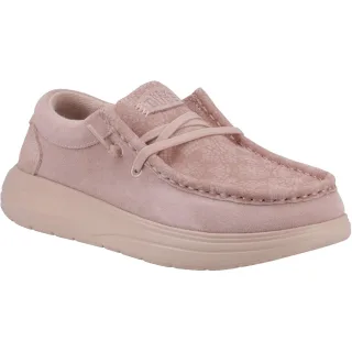 HEYDUDE Wendy COMF Wildleder Damenschuhe in Roséstaub Mokassins