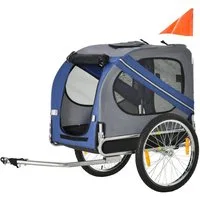 PawHut Fahrradhundeanhänger Fahrradanhänger für Hunde
