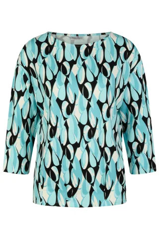 Barbara Lebek - T-Shirts turquoise/black - Gr. - 40