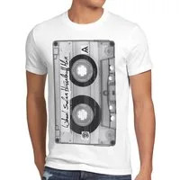 style3 T-Shirt DJ Kassetten fotodruck mc musik disco 80er 90er retro audio tape