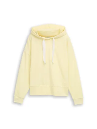 Tom Tailor - Hoodie Sweatshirt mit Herz-Detail soft lemon - Gr. - L
