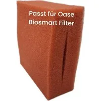 Koi Herdecke Teichfilter Filterschwamm Oase Biosmart Filter rot fein 20x18x8cm passt auch für