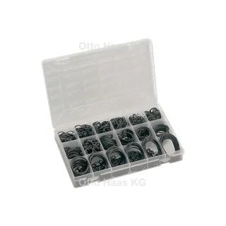 HAAS O-Ring-Sortiment 7370 für Hansa Armatur, 845 Stück, 270x180x2mm, Gummi, transparent