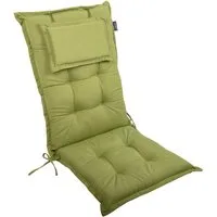 LILENO HOME Hochlehnerauflage Gartenstuhl Auflage, bequeme Sitzauflage für Gartenmöbel, Stuhlkissen, (1 St., 1er Set), Polsterauflage Grün, Sitzpolster für Klappstühle