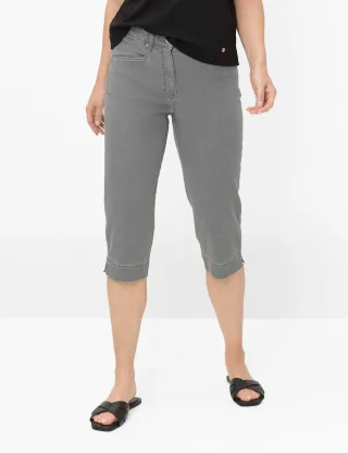 Raphaela by Brax Damen Jeans Style CAREN CAPRI, dunkelgrau, Gr. 48K