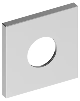 Keuco Wandrosette IXMO 59553, THM eckig, 105x105 mm, verchromt, 59553010092 59553010092