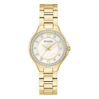 Bulova Gold Damen Armbanduhr 98L295