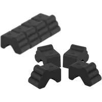 BigDean Blumentopfuntersetzer 8x Blumentopf Füßchen Anthrazit Pflanzkübel Untersetzer extra stabil, Zubehör für Pflanztöpfe, Set, 8-tlg., Robuste, Standhafte, Füßchen für Blumentöpfe, Kübel und mehr