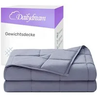 Dailydream Gewichtsdecke, beschwerte Therapiedecke für Erwachsene, 135x200 & 155x200 cm, Füllung: ungiftige Glasperlen, in verschiedenen Farben und Gewichten für einen ruhigen Schlaf