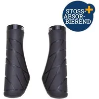 Diedrich Filmer GmbH Fahrradlenkergriff Fahrrad-Griffe Ergonomisch Gummi Schraubgriffe (2x Lenkergriffe, 2-St., Set), Set 135mm Lenker-Griffe Ergo Antirutsch Lenkergriffe Fahrradgriffe