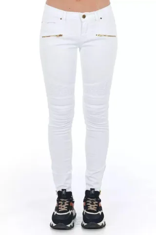 Skinny Jeans mit Reißverschluss-Detail