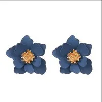 KARMA Ohrstecker-Set Damen Blumen – Florale Ohrringe für Frauen Blüten Sommer (Sommerschmuck bunte Ohrringe, 2-tlg., Geschenkidee Damenschmuck), Statement Ohrschmuck Blüte, Trendige Ohrstecker