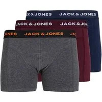 Jack & Jones Trunk JACBLACK – Boxershorts mit Stretch, Jersey und mittlerer Taille (Packung, 3-St) unifarben, modisch, regular fit, Jersey