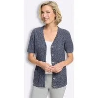 Sieh an! Strickjacke Strickjacke Kurzarm Ajour, Jersey
