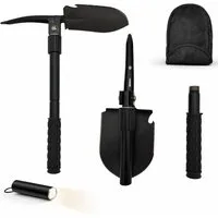 BURI Spaten Klappspaten Campingspaten Multifunktion Hacke Säge Schaufel Tasche, (1-St)