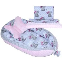 Primawela Bettnestchen Baby MINKY Nestchen Kokon Kuschelnest Kissen Decke Schmetterlingkissen