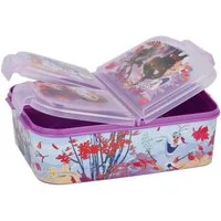 Stor Lunchbox Disney Frozen Kinder Brotdose – Lunchbox mit 3 Fächern & tollem Design, (Einteilig, Einteilig), Brotzeitdose