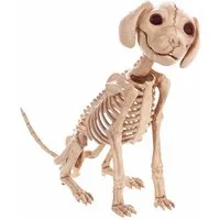 Horror-Shop Dekoobjekt Hunde Skelett als Halloween Deko 30 cm
