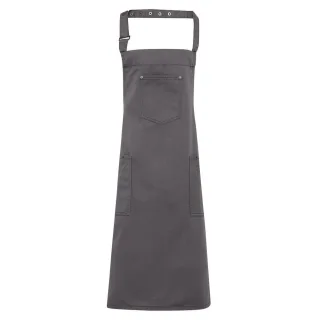 Premier Unisex Erwachsene Twill Chino Vollschürze (Stahl)