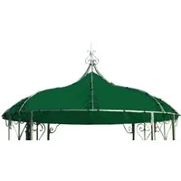 DEGAMO Pavillon-Ersatzdach BURMA, rund 300cm, Polyester PVC-beschichtet grün, wasserdicht