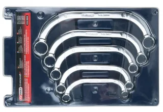 KS Tools CHROMEplus Starter- und Blockschlüssel-Satz, 5-tlg - 518.0850