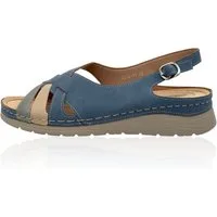 Nowaland Bequeme Damen Sandalen mit Fersenriemen Riemchensandale Stabiler Halt, weich gepolstert, flexibel und leicht