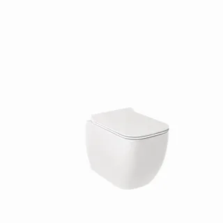 Kludi RESA C Spiralflush-Wand-WC 28WCW0243 52 cm, P-förmiger Abfluss, Weiß glänzend