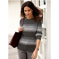 Sieh an! Strickpullover Pullover Langarm Links-Strick