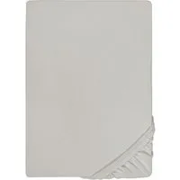 Biberna Spannbettlaken THEA Baumwoll-Jersey mit Elasthan, 160 g/m², Jersey-Elasthan, Gummizug: rundum, (1 Stück), Bettlaken für Matratzen bis 25 cm Höhe, pflegeleicht, bügelfrei
