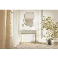 Selsey Konsolentisch VELDIO, mit Schublade, geriffelter Front und Metallgestell, 90 cm