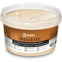 Hausa Holz-Reparaturset Holzkitt, 250g gebrauchsfertig ausgezeichnete Füllkraft rissbeständig, 1-St., Gramm Eiche Dunkel Holzspachtelmasse Kitt für Holz, Holzspachtel/Füllmasse zum Reparieren