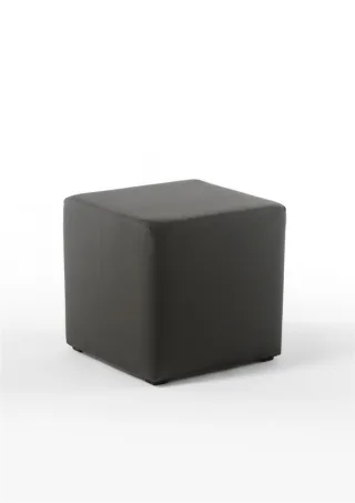 Sitzwürfel Sitzhocker Schminkhocker Hocker Kunstleder Braun 45x42x42cm