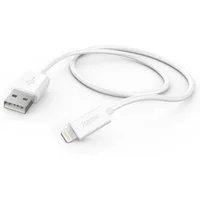 Hama USB-Kabel Ladekabel, USB-A - Lightning, 1 m, Weiß USB-Kabel