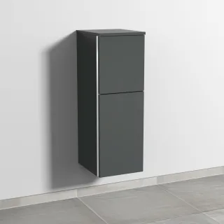 Sanipa 3way Mittelschrank mit 1 Tür und 1 Auszug, Anthrazit-Matt, BR12522 BR12522