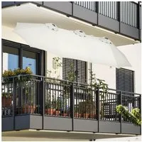 Sekey Balkonschirm 300 x 160 cm Doppelsonnenschirm Marktschirm mit Kurbel, Neigbar, LxB: 300,00x160,00 cm, Oval Gartenschirm mit Sonnenschutz UV50+, windstabil