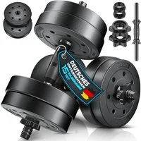 RE:SPORT Hantel RE:SPORT® Kurzhantel Set 15 - 40 kg Hantelset Hantel Krafttraining, (für Muskelaufbau, Workout & Zuhause, mit Gewichten & 4 Sternverschlüsse Fitness Kurzhantel), Hanteln Set verstellbar mit 2 Kurzhanteln Hantel