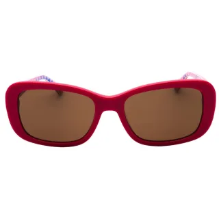 Love Moschino - Sonnenbrille Mit Fuchsiafarbenem Rahmen Und Braunen Gläsern