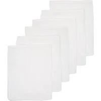 Meyco Baby Stoffwindeln White (100% Baumwolle, 6-St), 20x17cm - 6-Pack