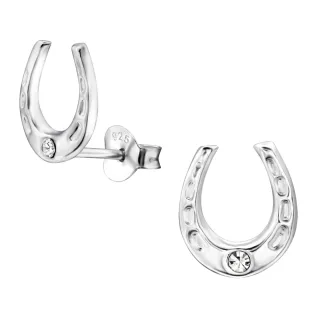 Hufeisen Damen Ohrringe aus Silber
