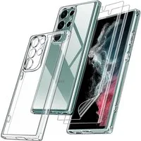 MORRENT Handyhülle Samsung Galaxy S24 Ultra Hülle mit panzerglas, stoßfestes Case
