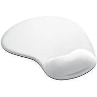 CSL Mauspad Office Gel Mousepad mit ergonomischer Handgelenkauflage, Office Gel Mousepad mit ergonomischer Handgelenkauflage,weiß