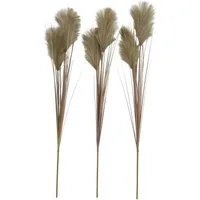 Kunstblume 3er Set Pampasgras Schlamm (Cortaderia), 2474U, Höhe 95 cm, künstlich, naturgetreu, täuschend echt